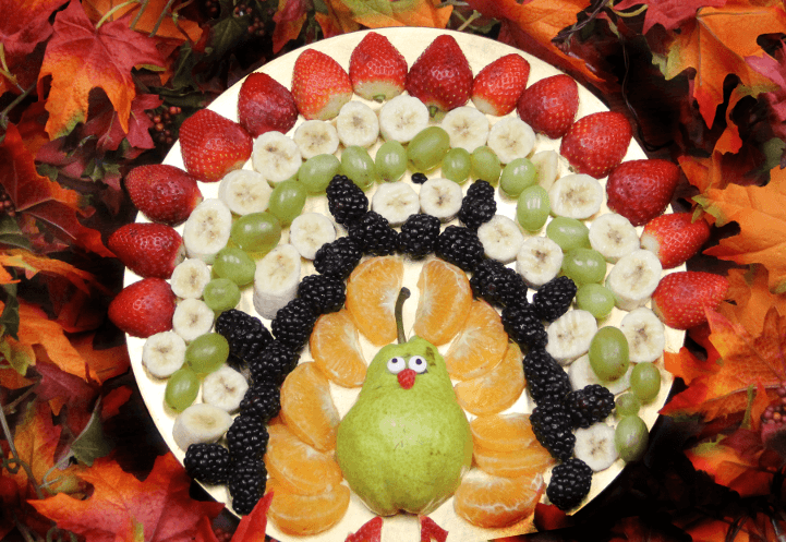 turkey fruits tray