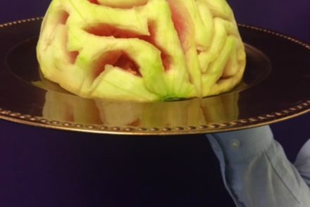 Creepy Watermelon Brain Carving